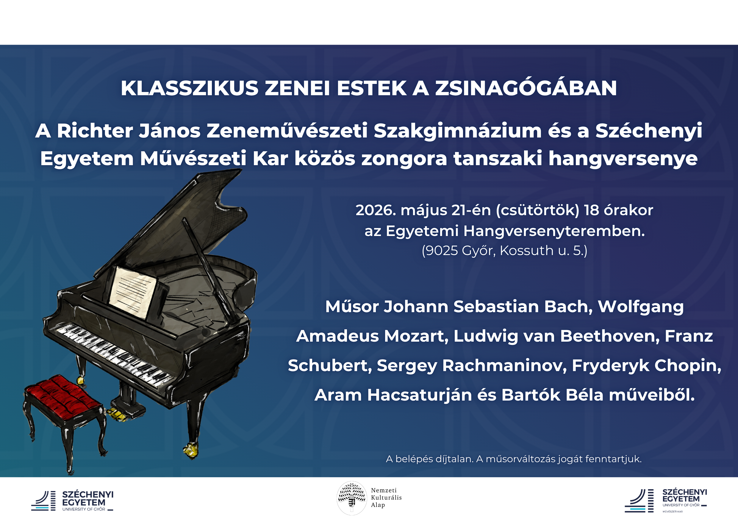 Klasszikus zenei koncert - 2026.05.21. Klasszikus zenei koncert - 2026.05.21.
